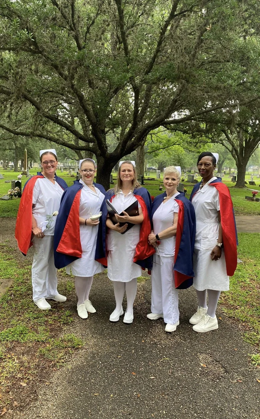 Graveside tributes shared by the Nurse Honor Guard