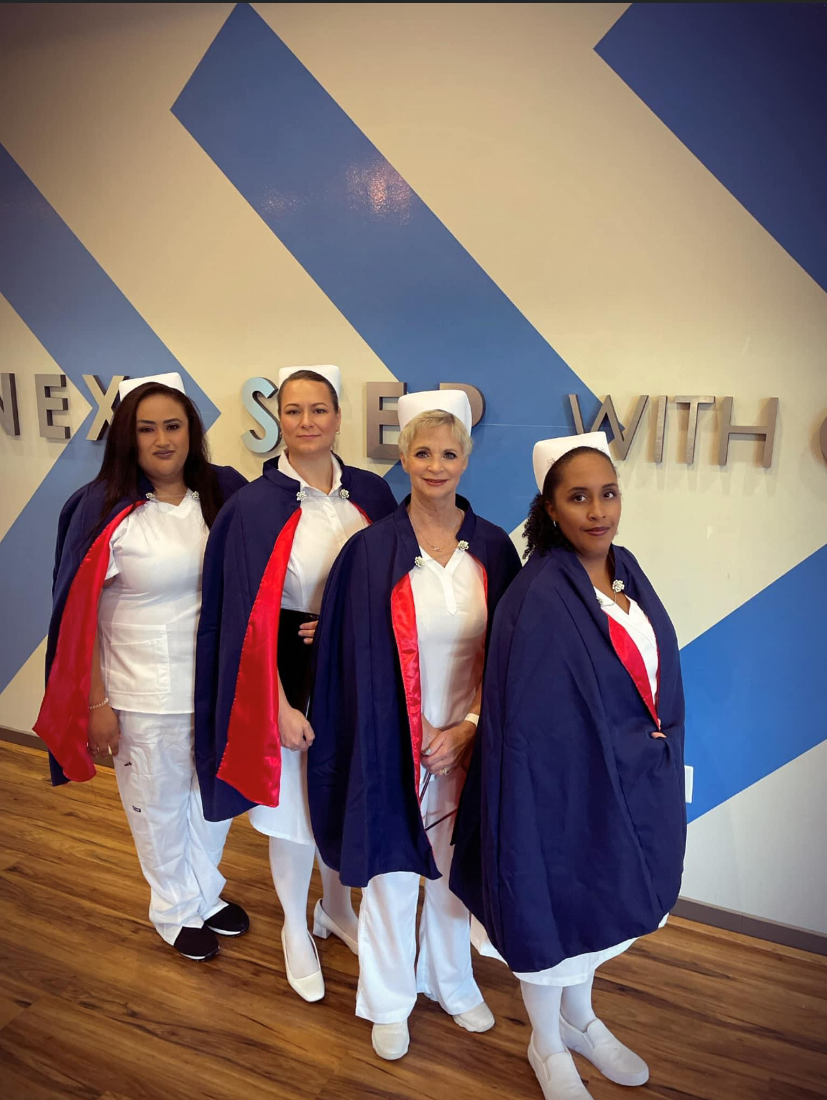 Nurse Honor Guard volunteers
